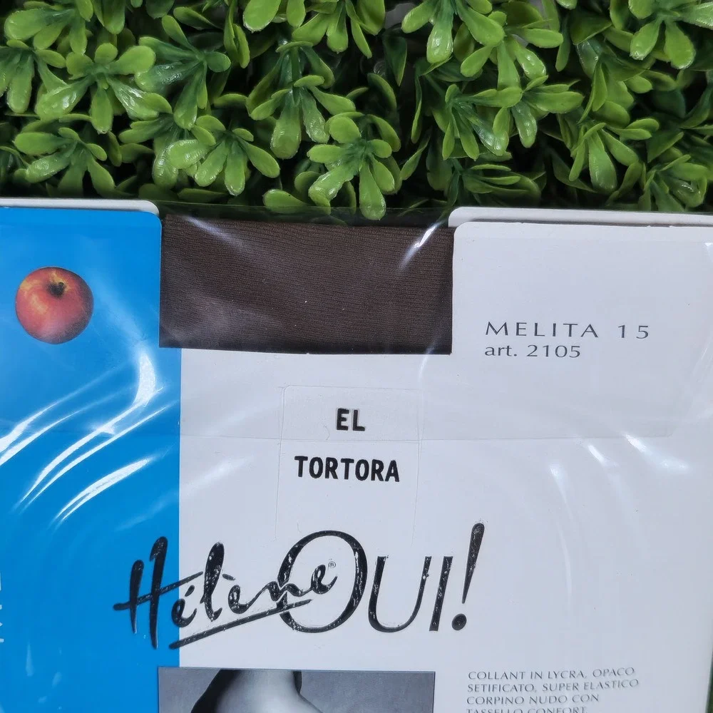 Helene Oui! Melita 15 Tights 3Pk Tortora Brown Matte Opaque Lycra Made in Italy